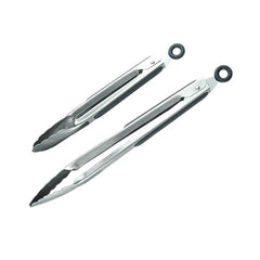 3x Stainless Steel Kitchen Tongs