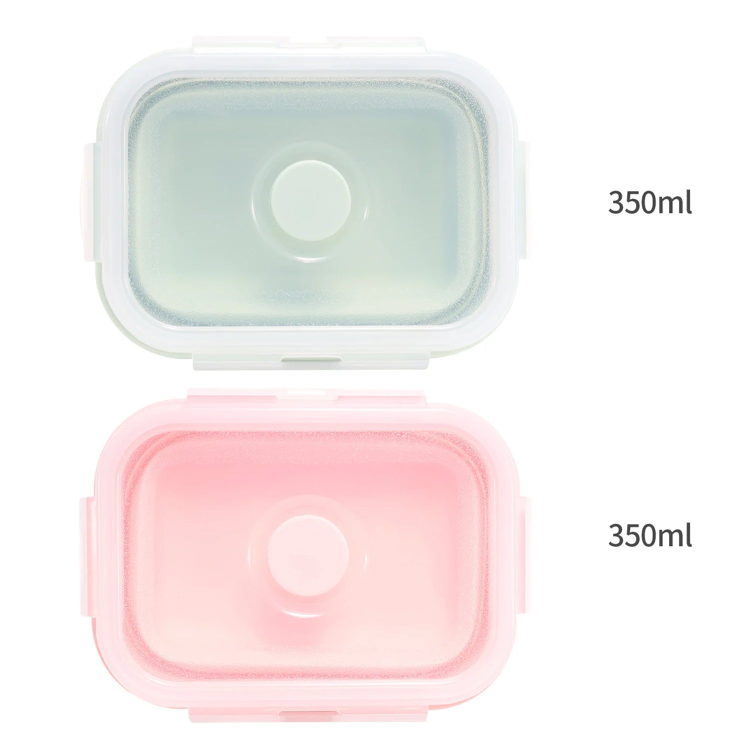 Pink Collapsible Silicone Food Storage Container