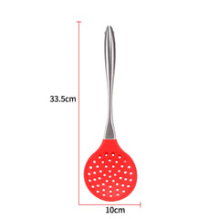 Red 4x Silicone Utensils Set