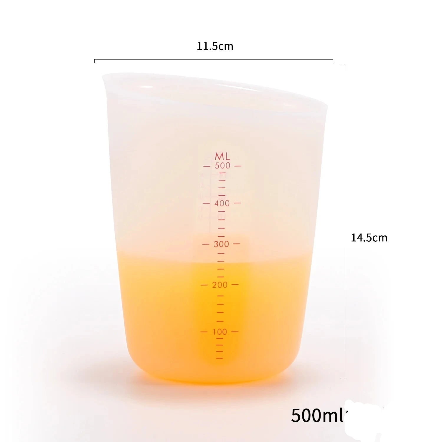 Semi - Transparent Silicone Measuring Cup 3 Sizes