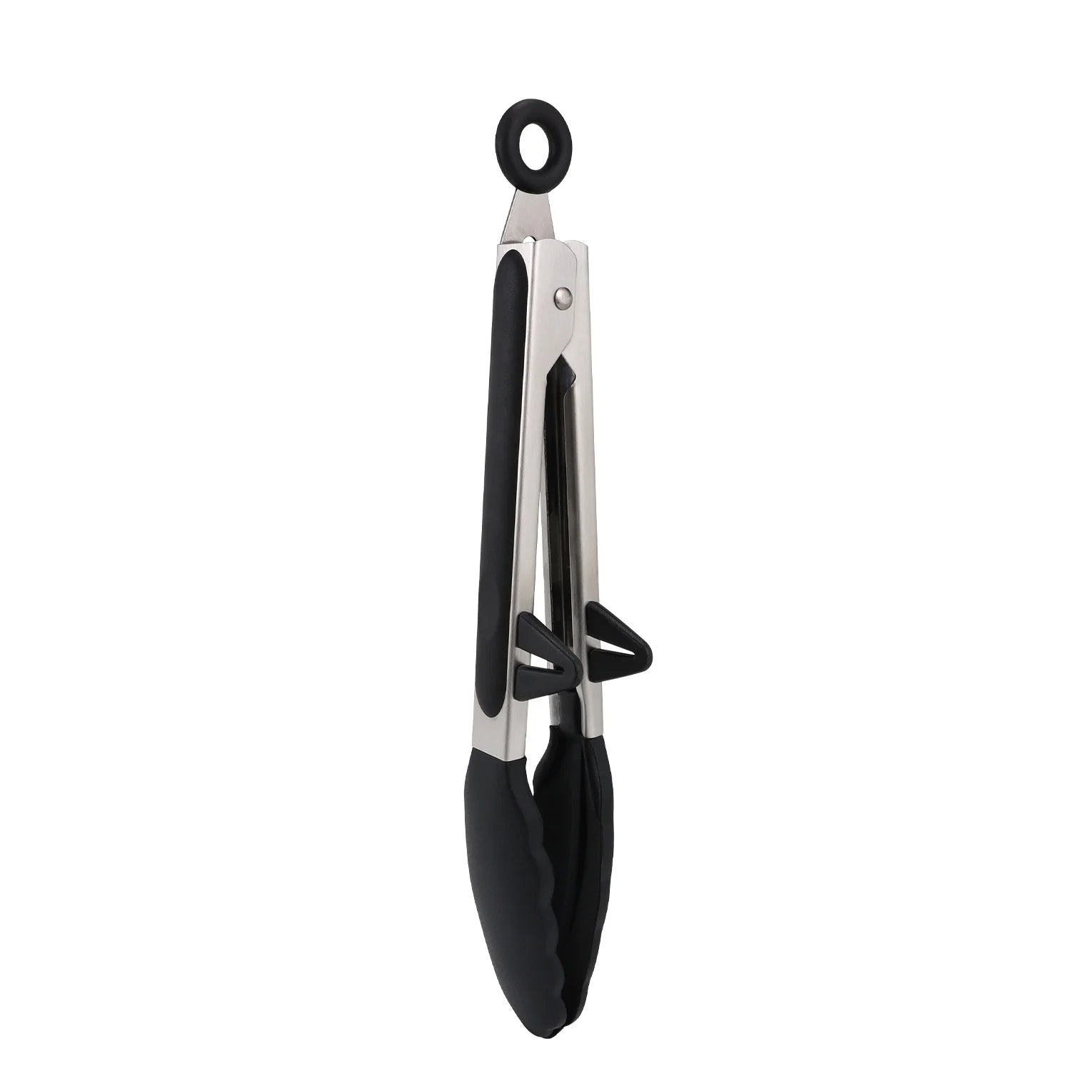 Black Silicone Kitchen Tongs