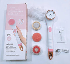 Pink Electric Shower Silicone Body Scrubber