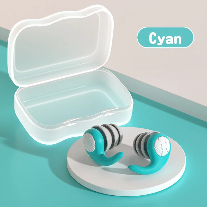 Cyan 1 Pair Child Ear Plugs