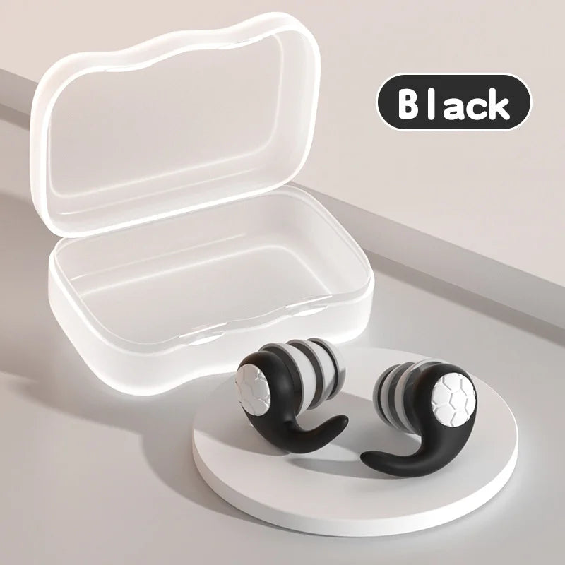 Black 1 Pair Child Ear Plugs