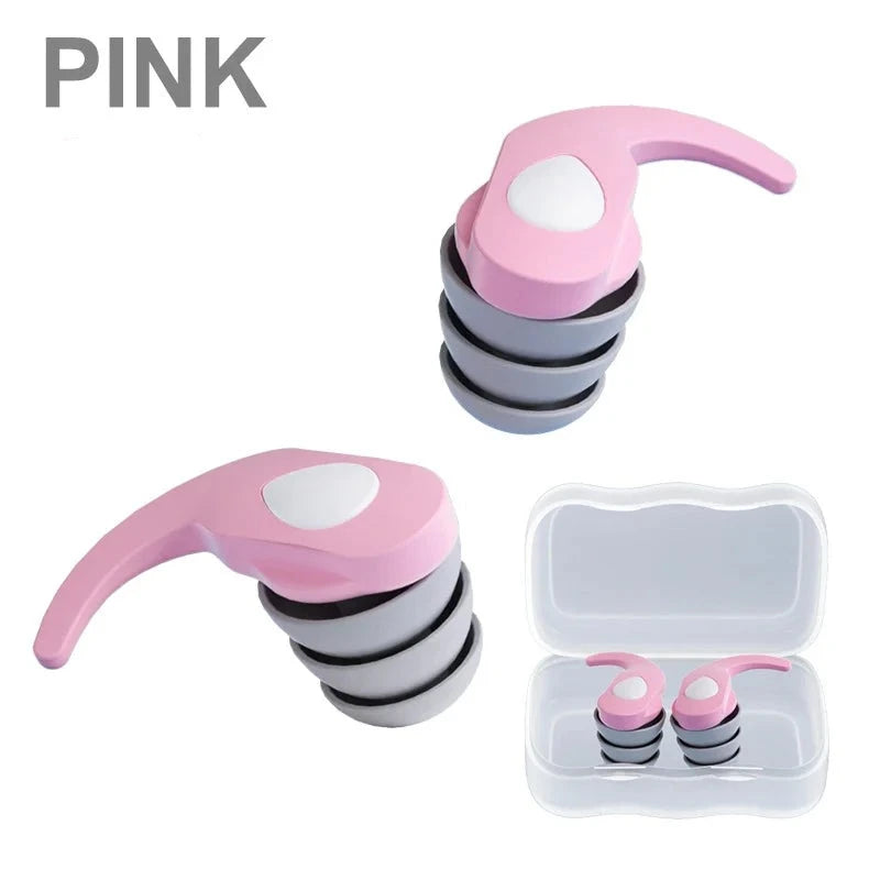 Pink Silicone Ear Plug for Noise Reduction