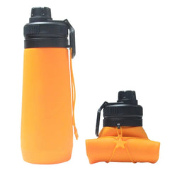 Orange Style 5 750ml Silicone Travel Water Bottle