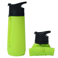 Green Style 6 750ml Silicone Travel Water Bottle