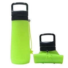 Green Style 1 750ml Silicone Travel Water Bottle