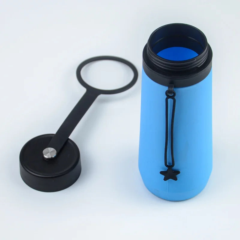 Blue Style 2 750ml Silicone Travel Water Bottle