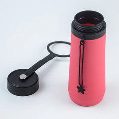 Pink Style 2 750ml Silicone Travel Water Bottle