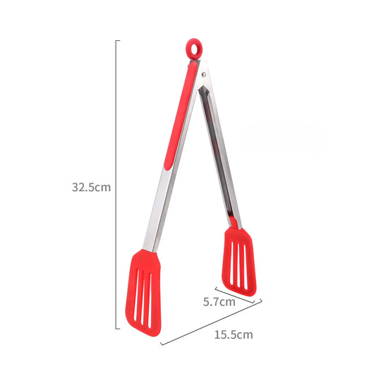 Silicone Cooking Tongs Stainless Steel