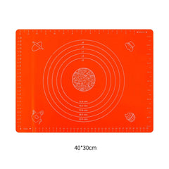 orange Silicone Rolling Mats for Baking