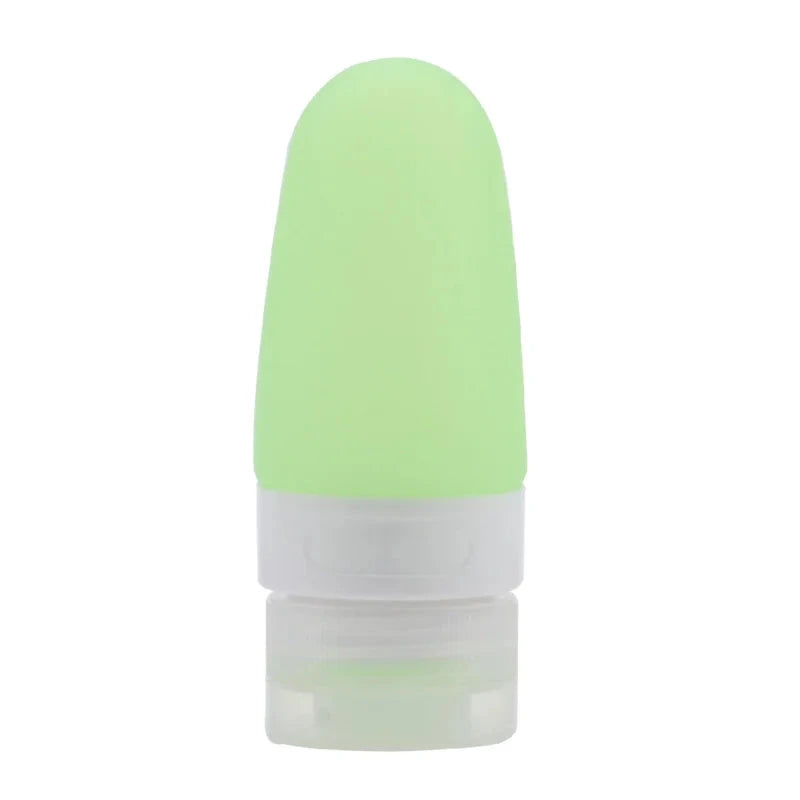 green Silicone Leak Proof Travelling Lotion Bottle