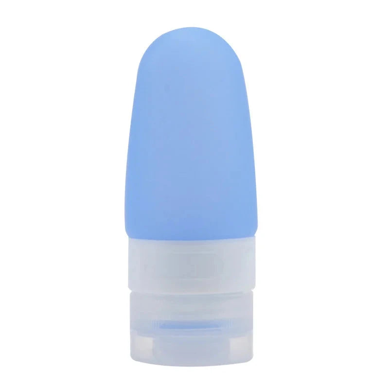 blue Silicone Leak Proof Travelling Lotion Bottle