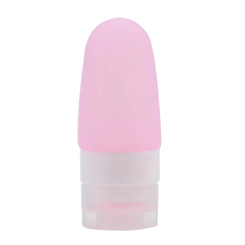 Pink Silicone Leak Proof Travelling Lotion Bottle