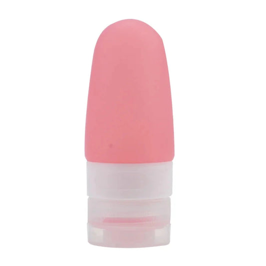 Rose red Silicone Leak Proof Travelling Lotion Bottle