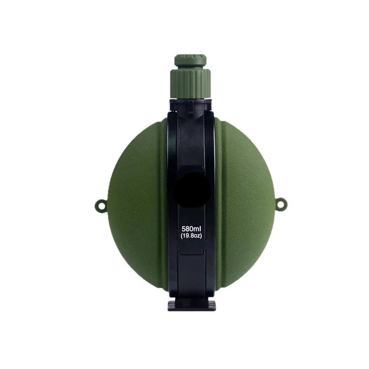 Dark green Silicone Compass Water Bottle