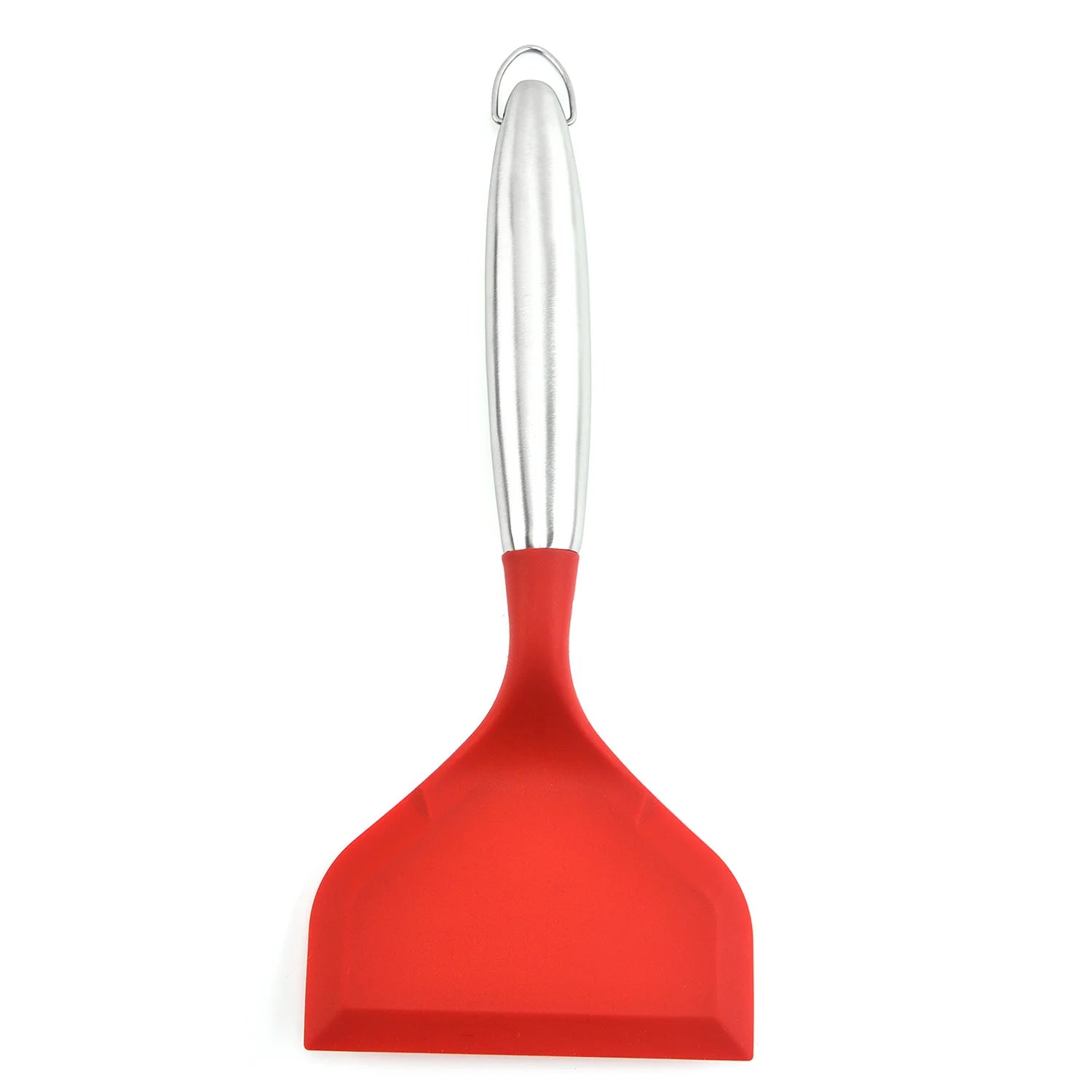 Red Silicone Wide Mouth Spatula for Cooking