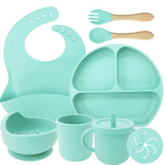 8-piece silicone baby meal set