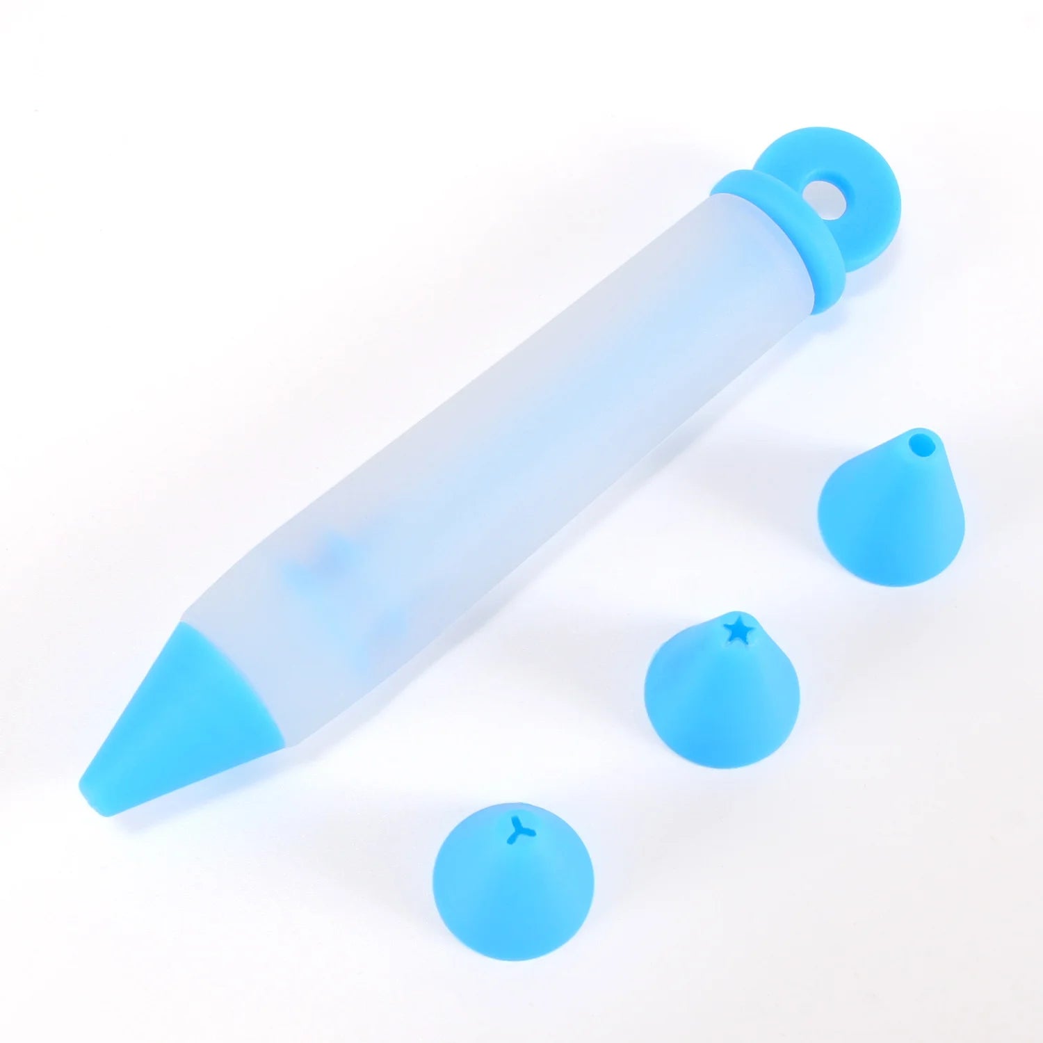 Blue Silicone Chocolate Cake Decoration Pens