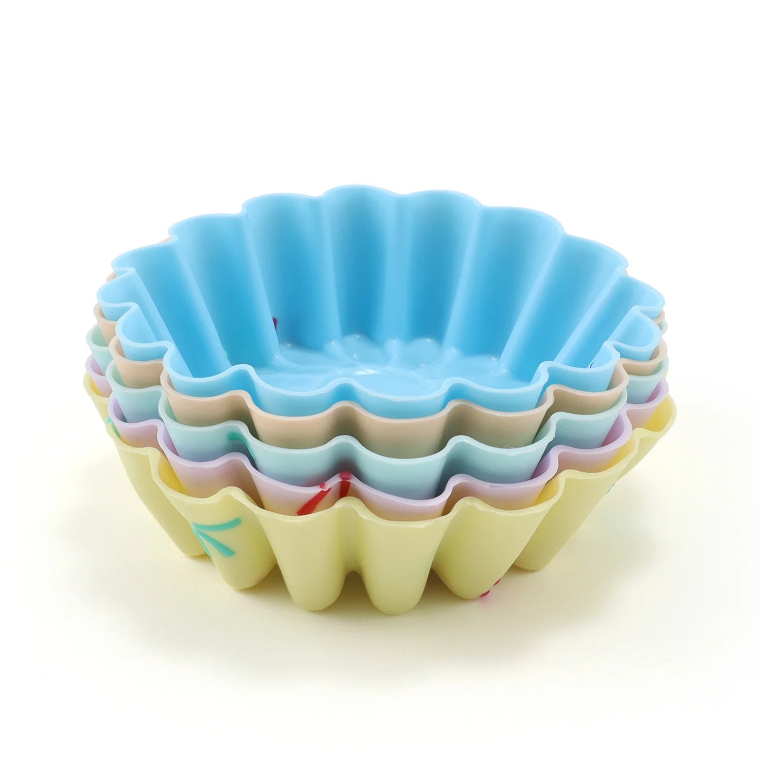 Style 4 5pc Silicone Cupcake Muffin Cake Baking Cups