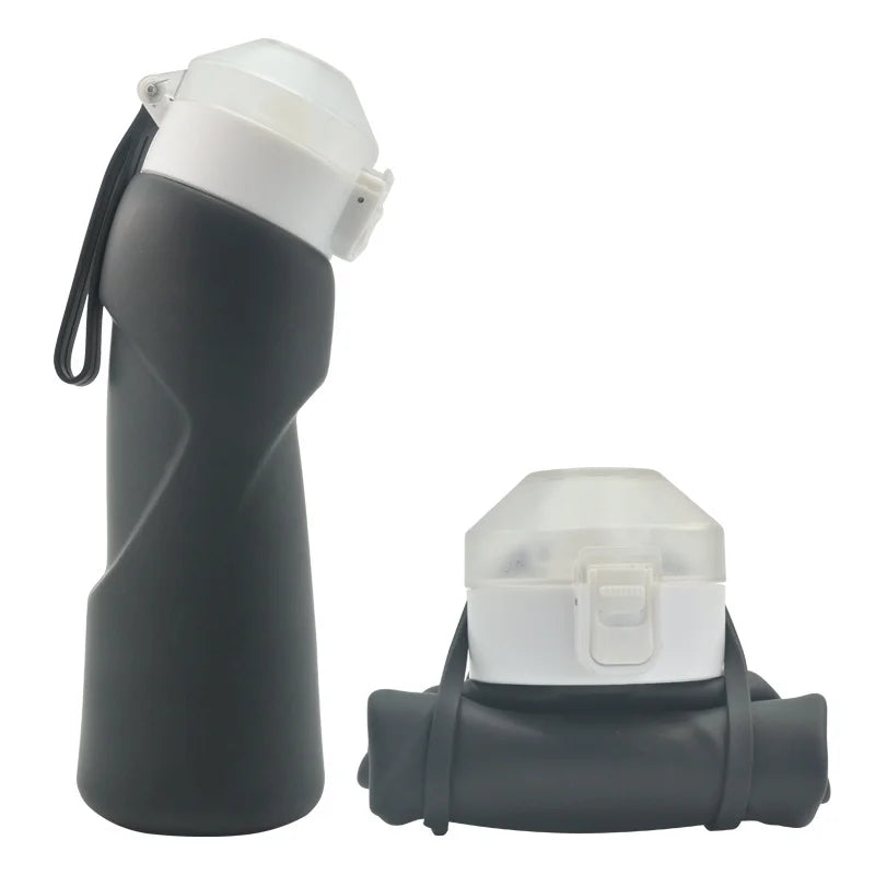 Black Foldable Silicone Bottle