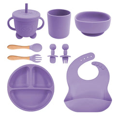 light purple Baby Feeding Supplies Set