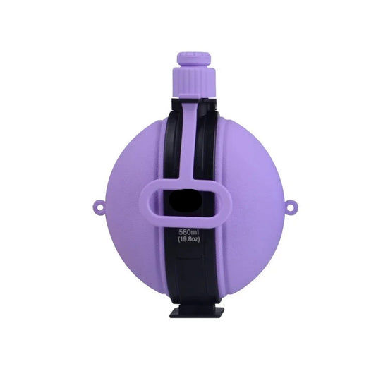 Purple Silicone Compass Water Bottle