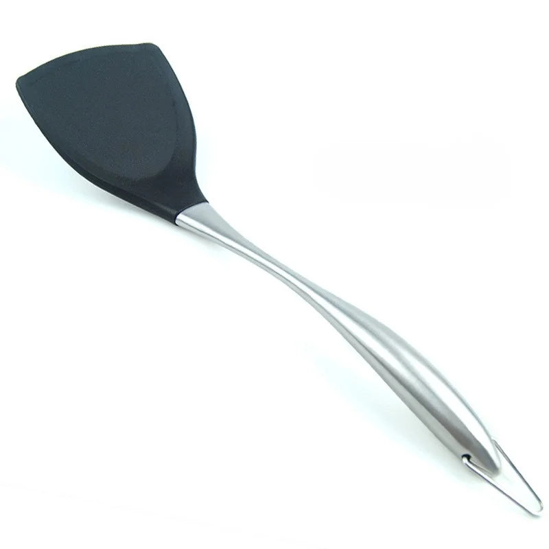 2x Silicone Spatula With Stainless Steel Handle