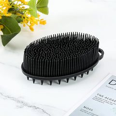 Black Silicone Shower Body Scrubber