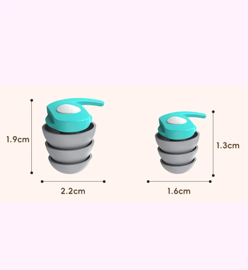 1 Pair Silicone Earplugs for Sleeping