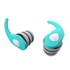 Cyan 1 Pair Silicone Earplugs for Sleeping