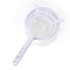 3x Silicon Fine Mesh Strainer