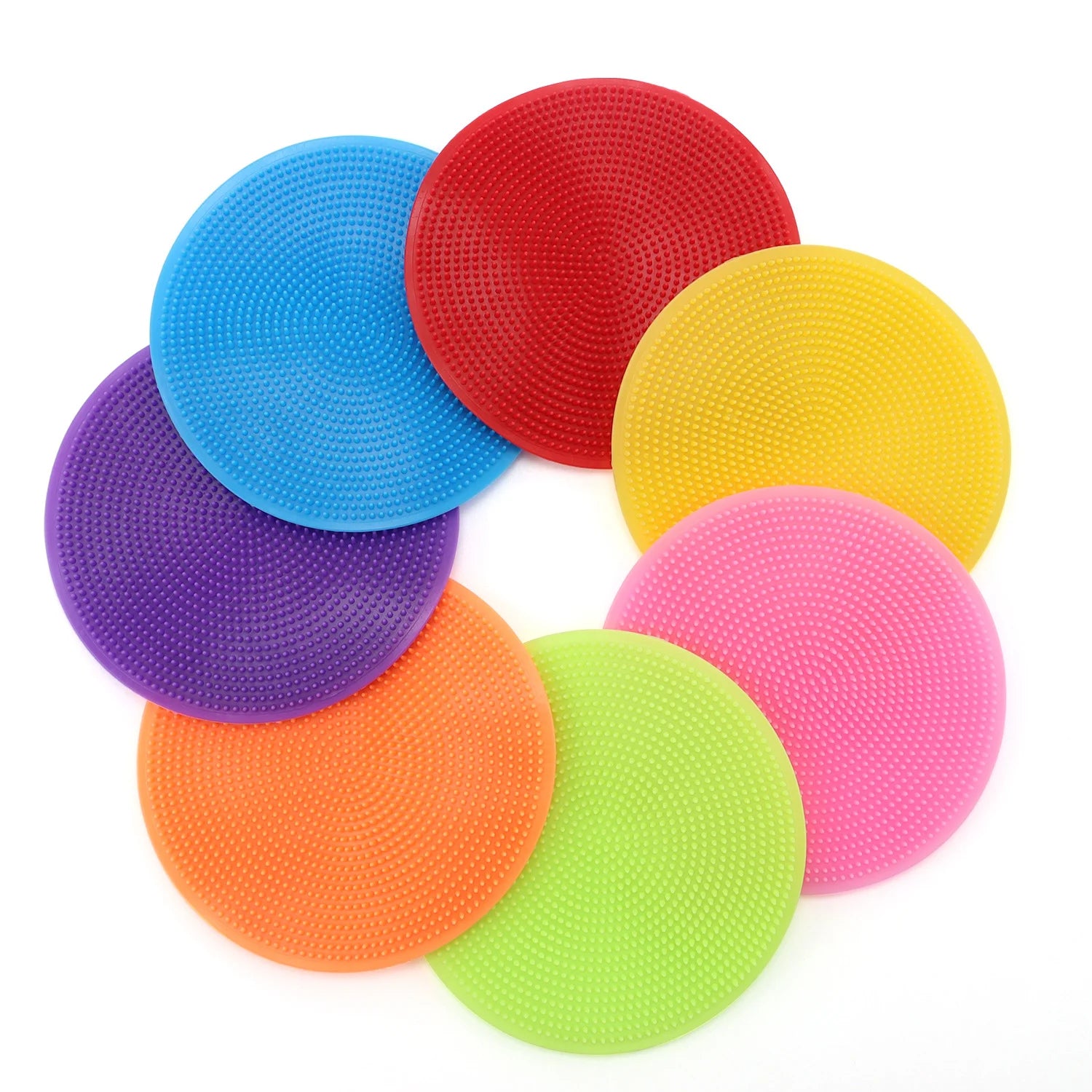 7pc Silicone Dish Cleaning Brush Scrubber