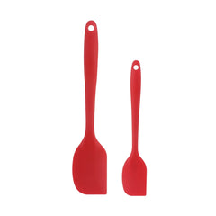 Set of 2 Red 3x Silicone Spatulas Set