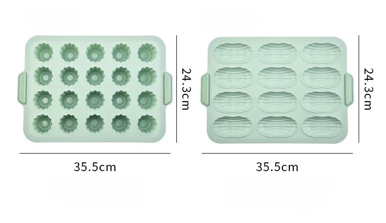 9x Silicone Cake Mold