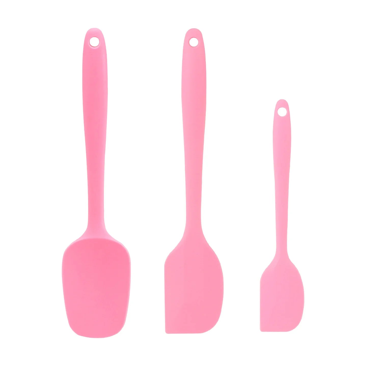 Pink 3x Silicone Spatulas Set