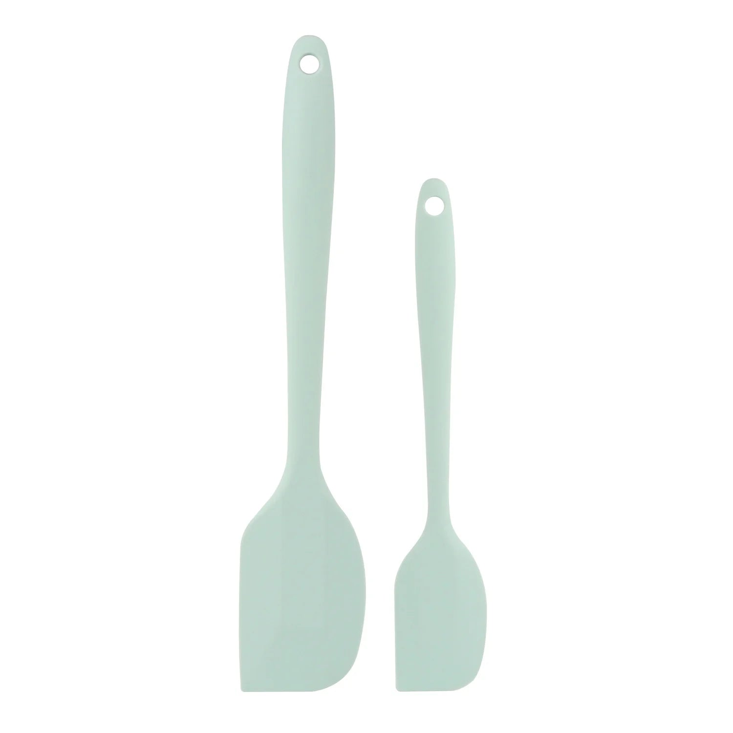 Set of 2 Green 3x Silicone Spatulas Set