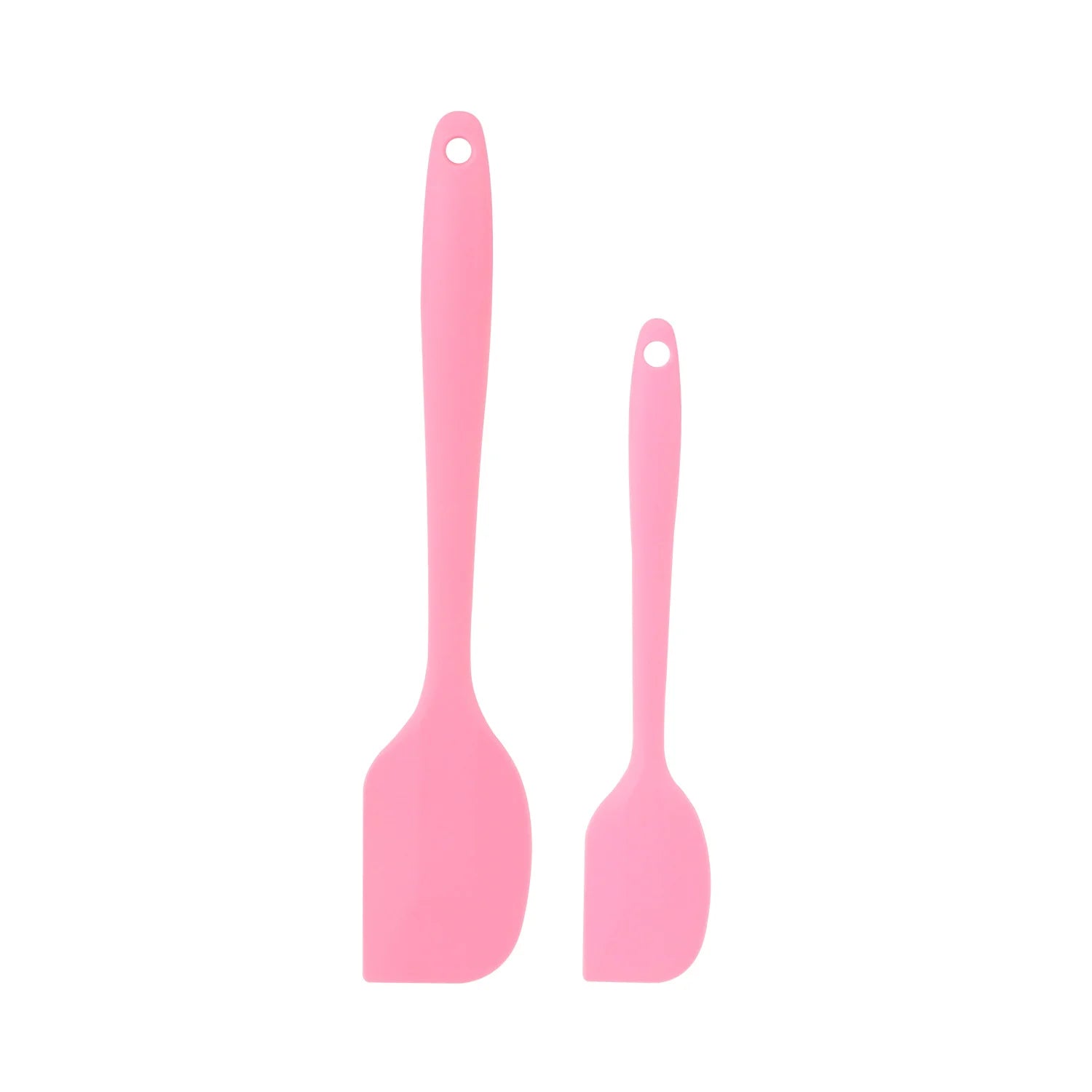 Set of 2 Pink 3x Silicone Spatulas Set