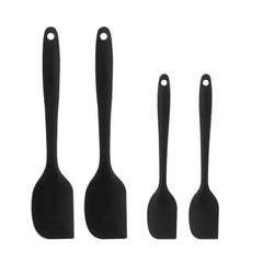 Set of 4 Black 3x Silicone Spatulas Set